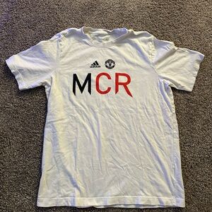 Adidas Cristiano Ronaldo #7 Manchester United Football Club T-Shirt White Size M